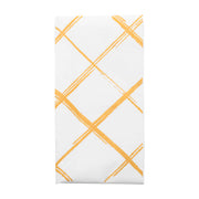 White with Gold Diamond Paper Dinner Napkins Main | Smarty Had A Party