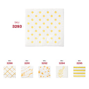 White with Gold Dots Paper Beverage/Cocktail Napkins SKU | Smarty Had A Party