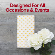 White with Gold Dots Paper Dinner Napkins Lifestyle | Smarty Had A Party