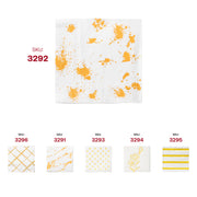 White with Gold Paint Splatter Paper Beverage/Cocktail Napkins SKU | Smarty Had A Party