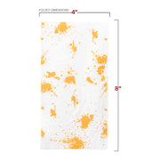 White with Gold Paint Splatter Paper Dinner Napkins Dimension | Smarty Had A Party