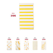 White with Gold Stripes Paper Dinner Napkins SKU | Smarty Had A Party