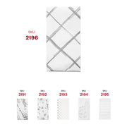 White with Silver Diamond Paper Dinner Napkins SKU| Smarty Had Party