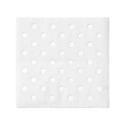 White with Silver Dots Paper Beverage/Cocktail Napkins Main | Smarty Had A Party