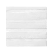 White with Silver Stripes Paper Beverage/Cocktail Napkins Main | Smarty Had A Party