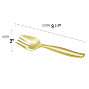 Gold Disposable Plastic Serving Flatware Set | Smarty Had A Party