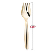 Gold Disposable Plastic Serving Forks Dimension | Smarty Had A Party