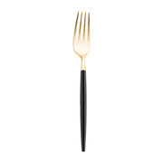 Gold with Black Handle Moderno Disposable Plastic Dinner Forks Main | Smarty Had A Party