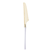 Gold with White Handle Moderno Disposable Plastic Dinner Knives Main | Smarty Had A Party