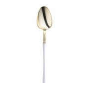 Gold with White Handle Moderno Disposable Plastic Dinner Spoons Main | Smarty Had A Party