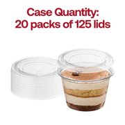 Lid For Clear Plastic Portion / Souffle cup 4oz Quantity | Smarty Had A Party