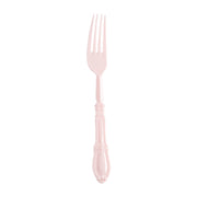 Pink Baroque Plastic Dinner Forks Main | Smarty Had A Party