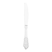 Shiny Baroque Silver Plastic Knives Main | Smarty Had A Party