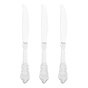 Shiny Baroque Silver Plastic Knives Secondary | Smarty Had A Party