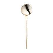 Shiny Gold Moderno Disposable Plastic Dinner Spoons Main | Smarty Had A Party