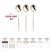 Shiny Gold Moderno Disposable Plastic Dinner Spoons SKU | Smarty Had A Party