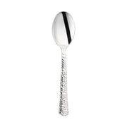 Shiny Metallic Silver Hammered Plastic Spoons Main | Smarty Had A Party