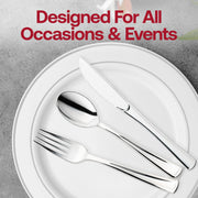 Shiny Metallic Silver Plastic Forks Lifestyle | Smarty Had A Party