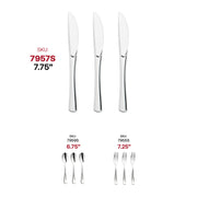 Shiny Metallic Silver Plastic Knives SKU | Smarty Had A Party