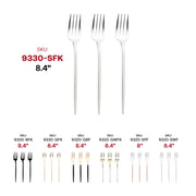 Shiny Silver Moderno Disposable Plastic Dinner Forks SKU | Smarty Had A Party