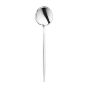 Shiny Silver Moderno Disposable Plastic Dinner Spoons Main | Smarty Had A Party