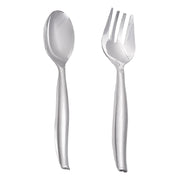 Silver Disposable Plastic Serving Flatware Set | Smarty Had A Party