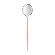 Silver with Pink Handle Moderno Disposable Plastic Dinner Spoons Main | Smarty Had A Party