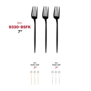 Solid Black Moderno Disposable Plastic Dessert Forks SKU  | Smarty Had A Party