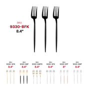 Solid Black Moderno Disposable Plastic Dinner Forks SKU | Smarty Had A Party