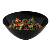 Solid Black Organic Round Disposable Plastic Bowls (32 oz.) Secondary | Smarty Had A Party