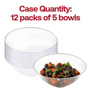 Solid Clear Organic Round Plastic Bowls (32 oz.) Quantity | Smarty Had A Party