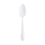 White Baroque Disposable Plastic Dinner Spoons Main | Smarty Had A Party