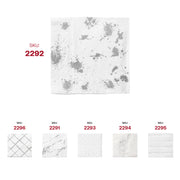 White with Silver Paint Splatter Paper Beverage/Cocktail Napkins SKU | Smarty Had A Party