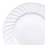 White Flair Plastic Appetizer/Salad Plates